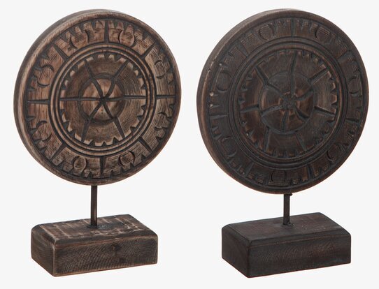 Dekor Stående Fot 20cm från Different Design i rustikt trä