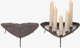 Ljusfat Hjärta Hamrad Plåt Stor från Different Design