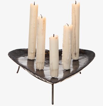 Ljusfat Hjärta Hamrad Plåt Stor från Different Design