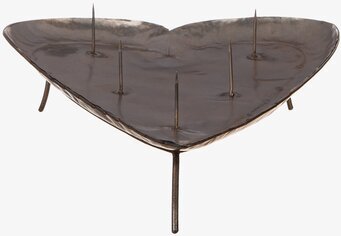 Ljusfat Hjärta Hamrad Plåt Stor från Different Design