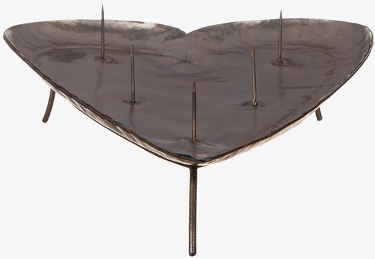 Ljusfat Hjärta Hamrad Plåt Stor från Different Design