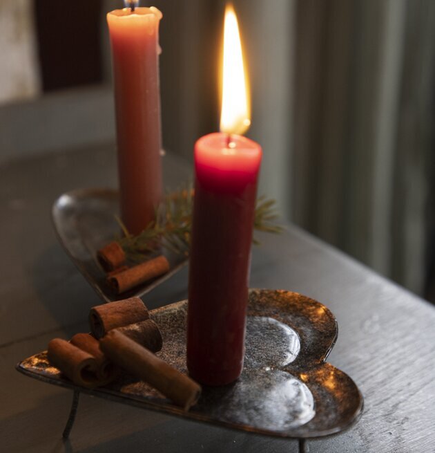 Ljusfat Hjärta Hamrad Plåt Liten från Different Design