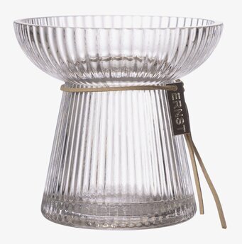 Lök/Hyacintvas Räfflad Ernst i klart glas från Ernst