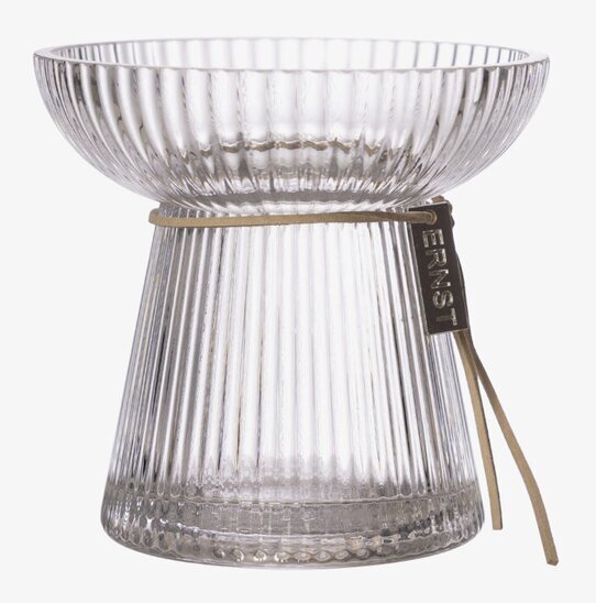 Lök/Hyacintvas Räfflad Ernst i klart glas från Ernst