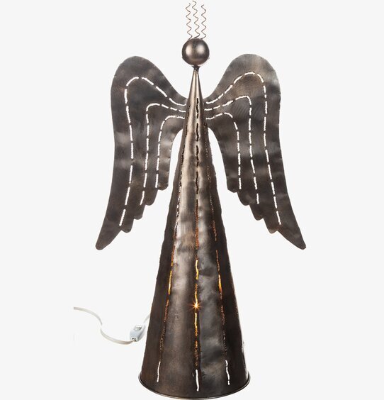 Lampa Ängel Hamrad Plåt från Different Design med vingar