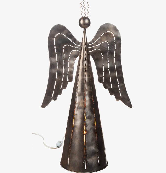 Lampa Ängel Hamrad Plåt från Different Design med vingar