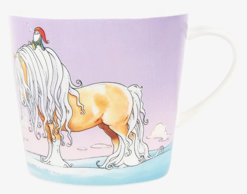 Porslinsmugg Hästar Månsken från Lena Furberg by Martinex