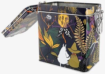 Bild av färgglad plåtburk med sagoinspirerad design