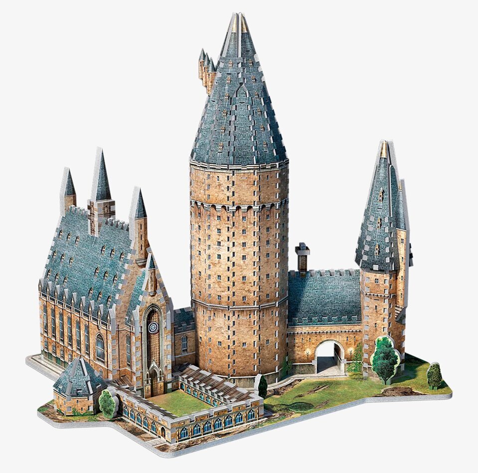 Hogwarts Great Hall 3D-Pussel från Wrebbit med detaljer