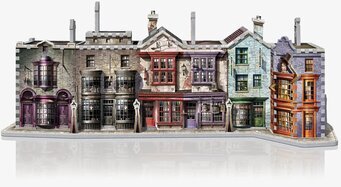 Diagon Alley 3D-pussel från Wrebbit, detaljerad modell