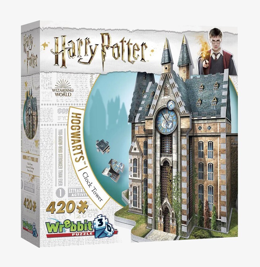 Hogwarts Klocktorn 3D-Pussel av Wrebbit med detaljrik design