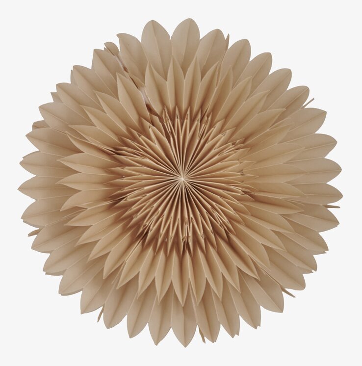 Julstjärna Lotus 44 Beige från Watt och Veke i beige papper