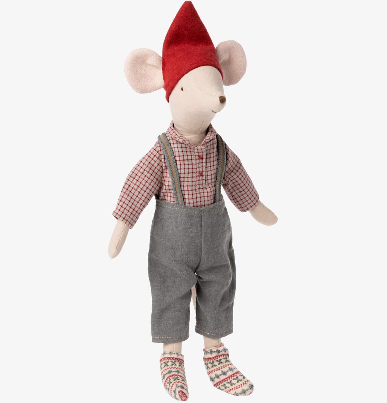 Christmas Mouse Medium Boy Maileg från Maileg med julkläder