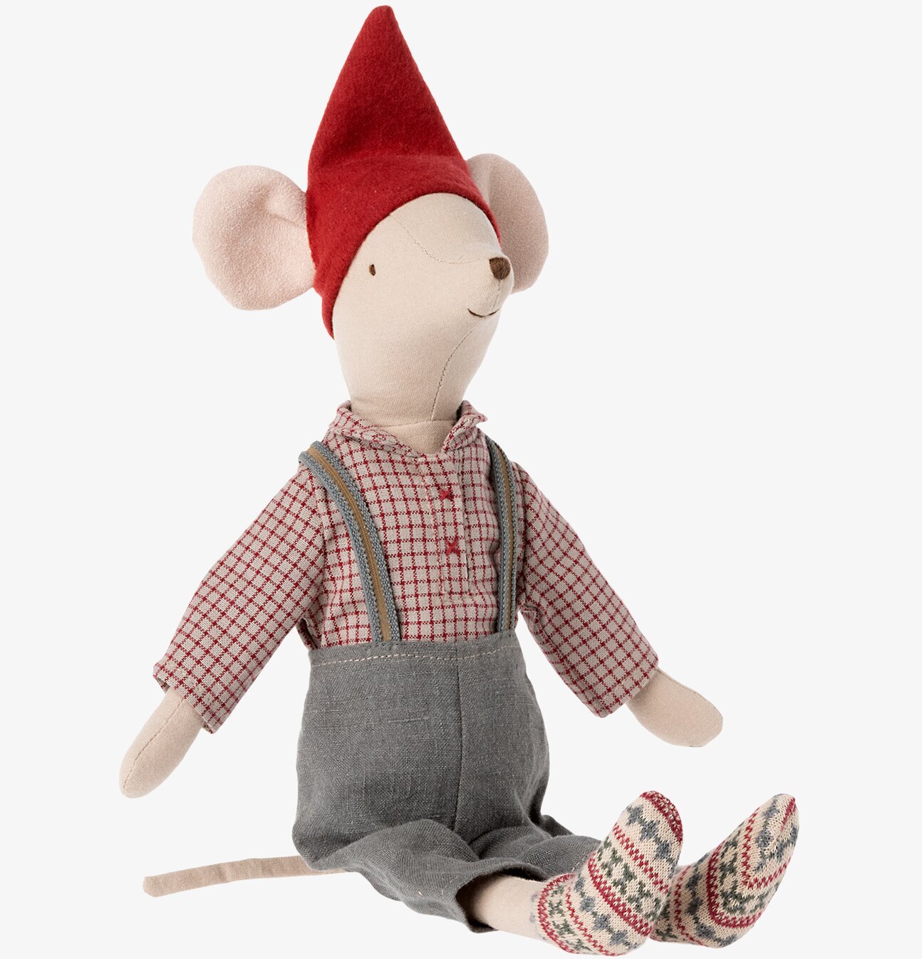 Christmas Mouse Medium Boy Maileg från Maileg med juldress
