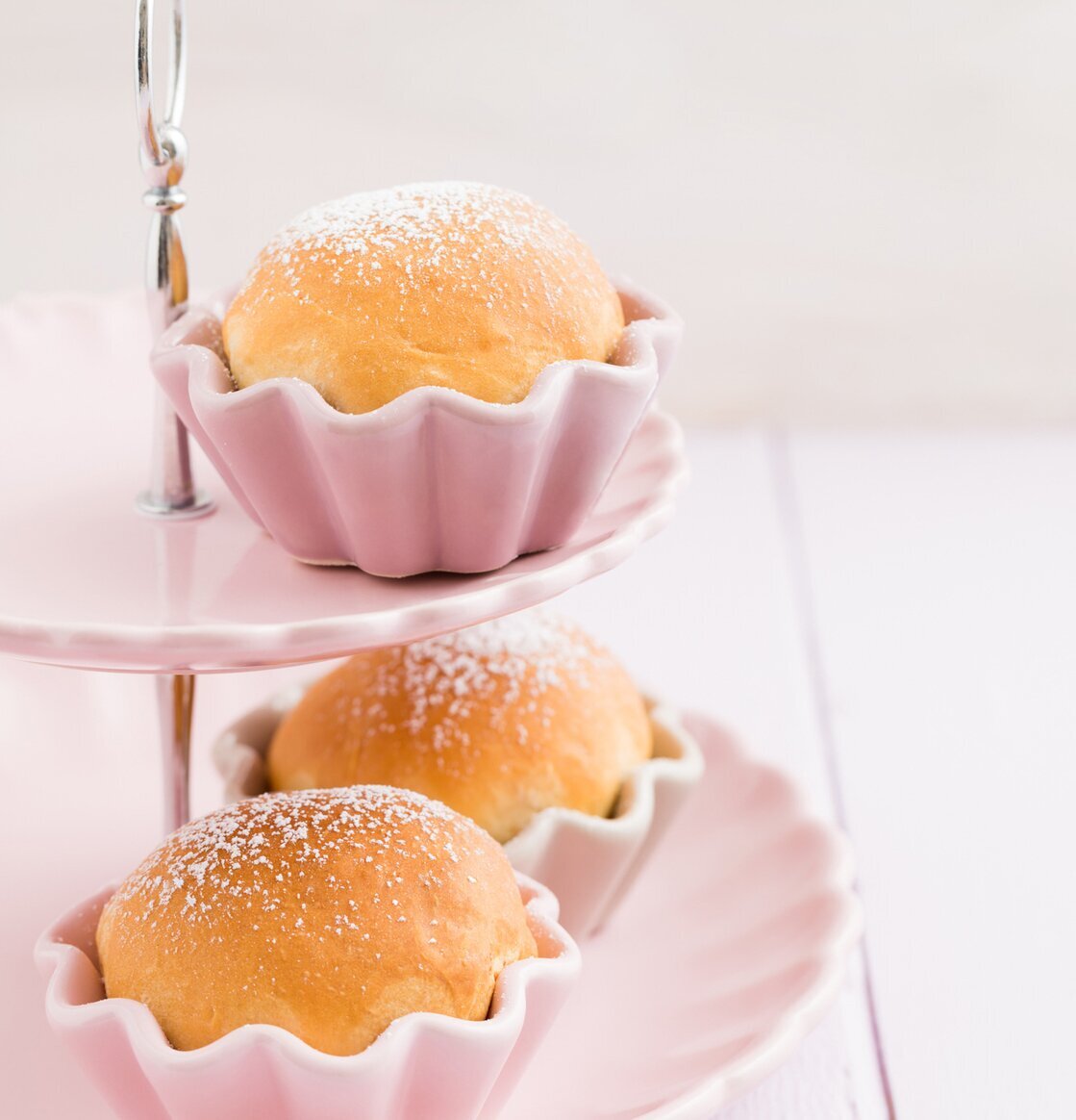 Muffinsform Mynte English Rose från IB Laursen på kakfat