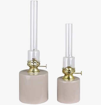 Fotogenlampa Rak Beige Stor från Strömshaga i elegant design