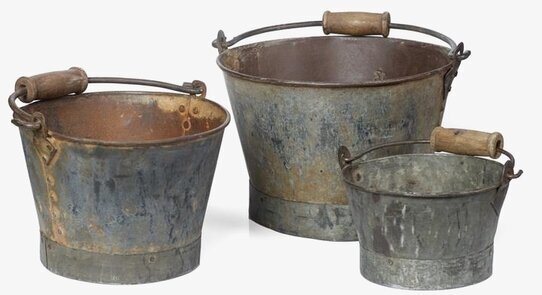 Plåtkrukor Återvunnen Metall Set/3 från I AM Interior