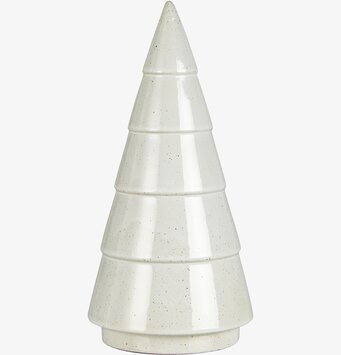 Gran Vit Stor från IB Laursen, vit glaserad keramikgran