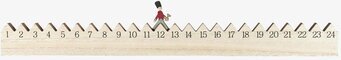 Julkalender 1-24 från IB Laursen i trä med flyttbar figur