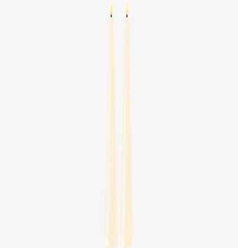 Middagsljus Creme LED 2-Pack 38 cm från Deluxe Homeart