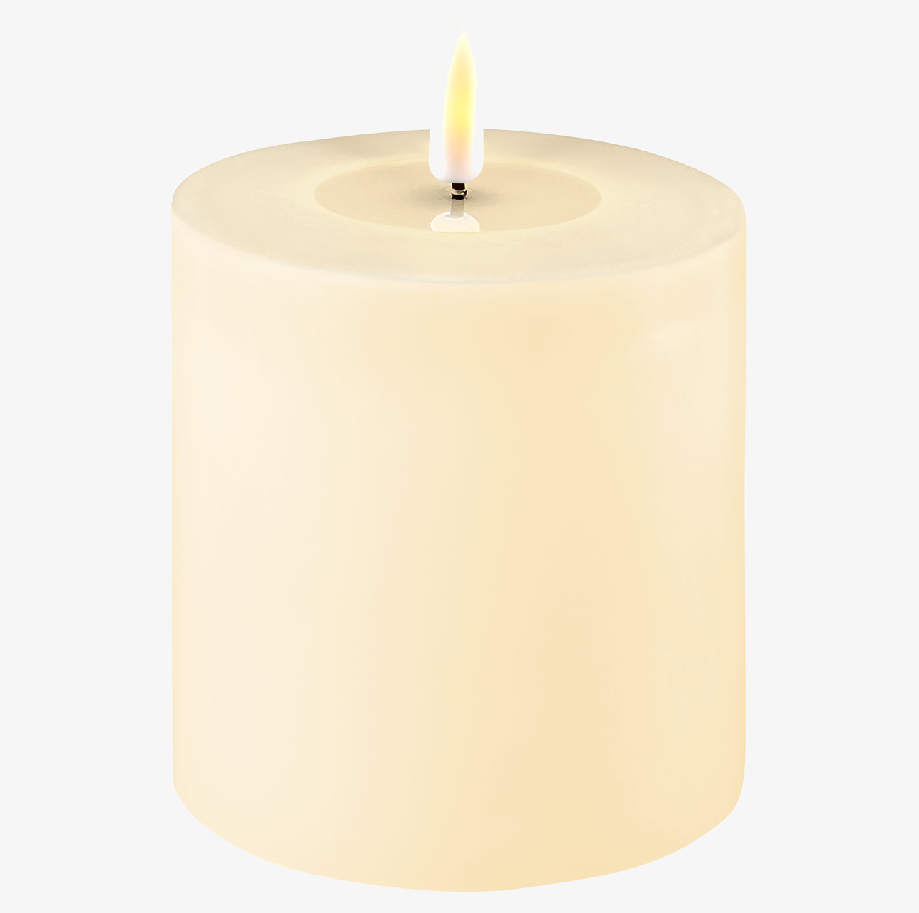 Blockljus LED Creme 10x10cm från Deluxe Homeart