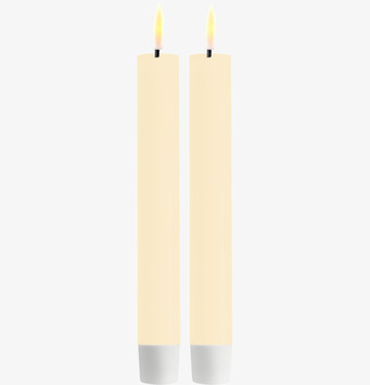 Kronljus Creme LED 2-Pack 15 cm från Deluxe Homeart
