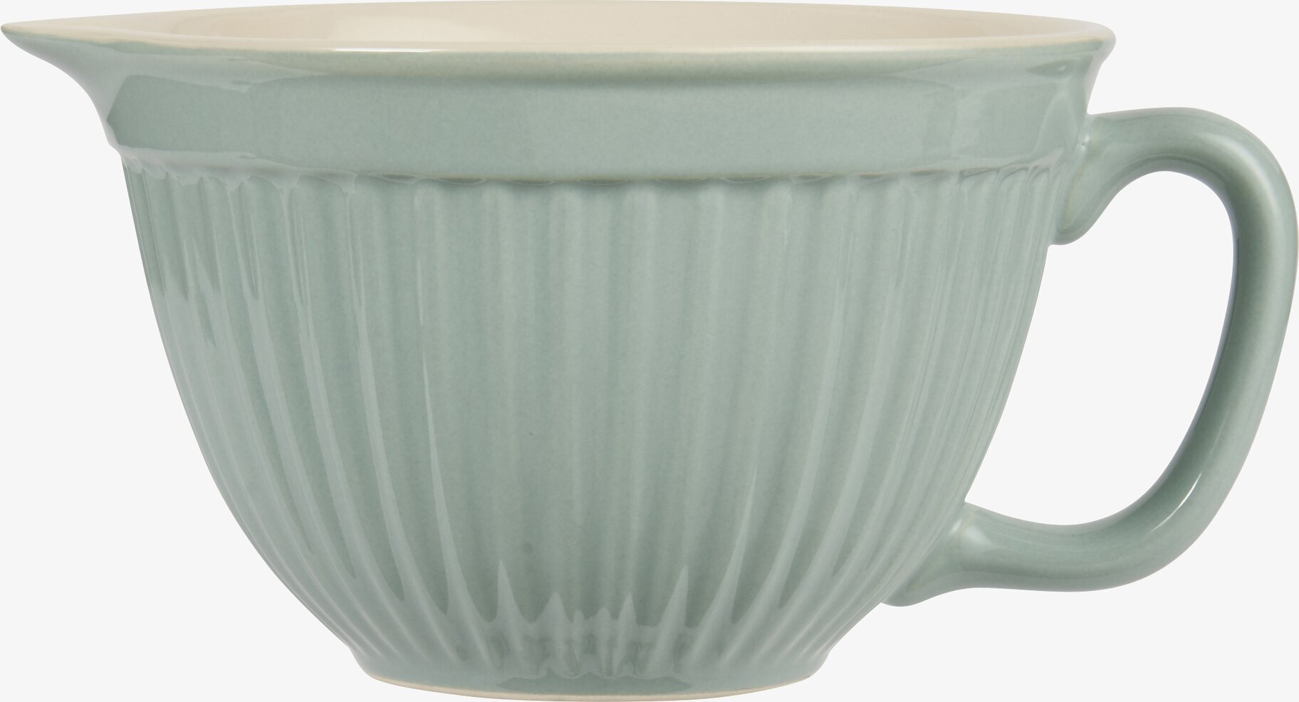 Vispskål Mynte Green Tea från IB Laursen i grön keramik