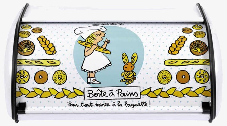Brödbox Mjölnarflicka från Derriére la porte med illustrationer