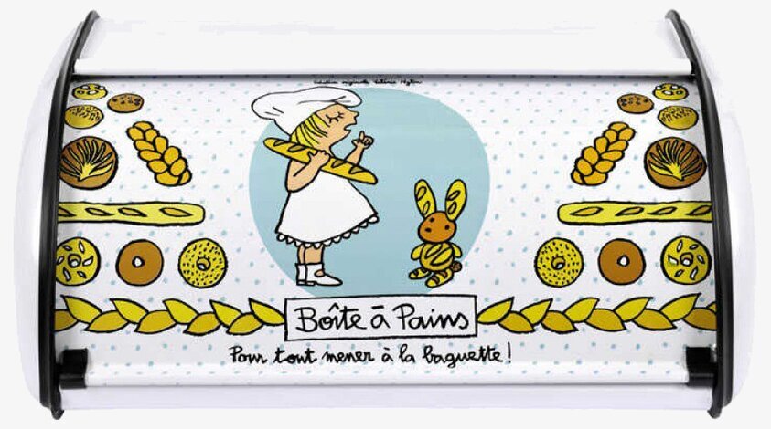Brödbox Mjölnarflicka från Derriére la porte med illustrationer
