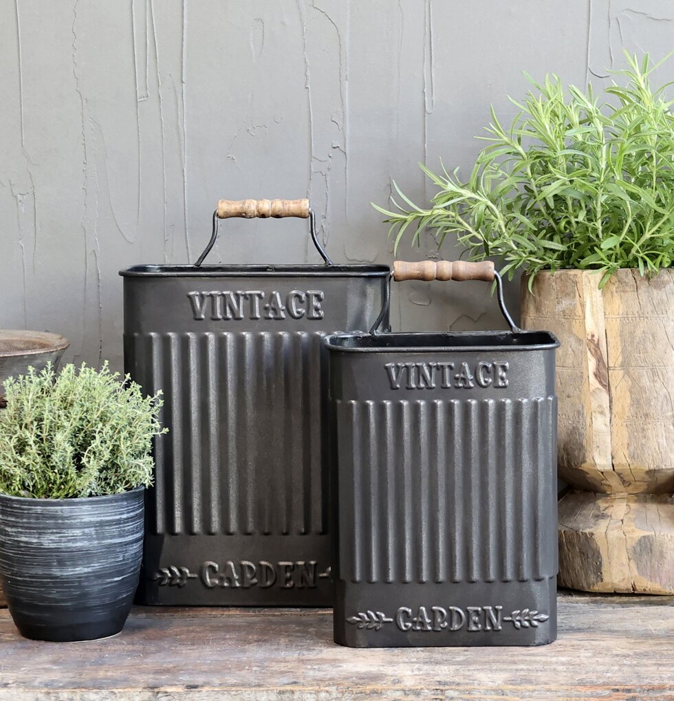 Kruka/Förvaringsbehållare Antiksvart från Chic Antique