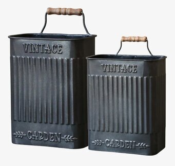 Kruka/Förvaringsbehållare Antiksvart från Chic Antique