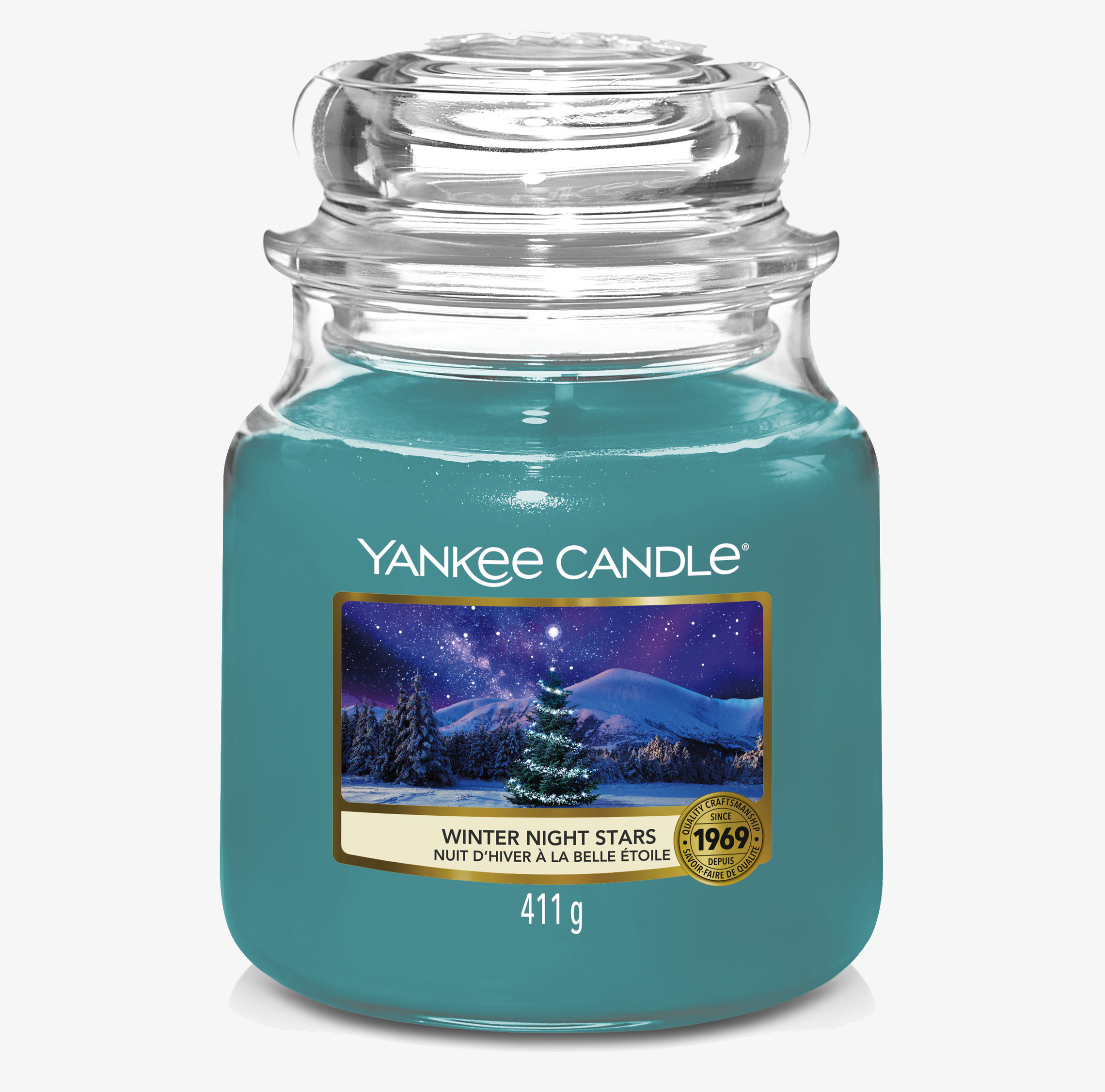 Yankee Candle - Winter Night Stars Medium i glasburk