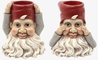 Ljusstake Tomte Värmeljus från A Lot Decoration, keramik