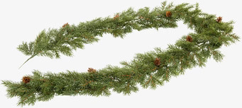 Konstgjord Grangirlang från A Lot Decoration med kottar