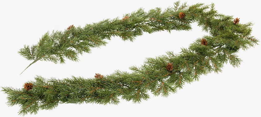 Konstgjord Grangirlang från A Lot Decoration med kottar