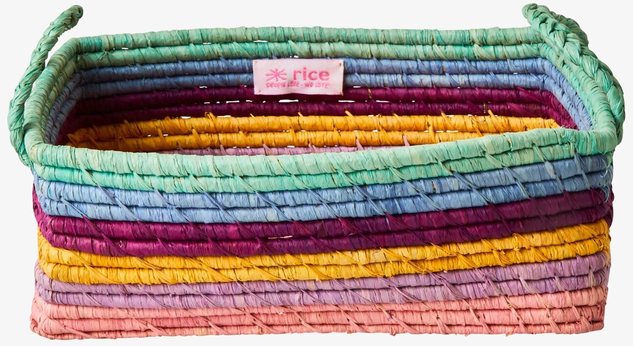 Korg Raffia Multi Medium från Rice i färgglad design