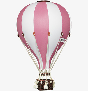 Luftballong Vit/Puderrosa Large från SuperBalloon i detalj
