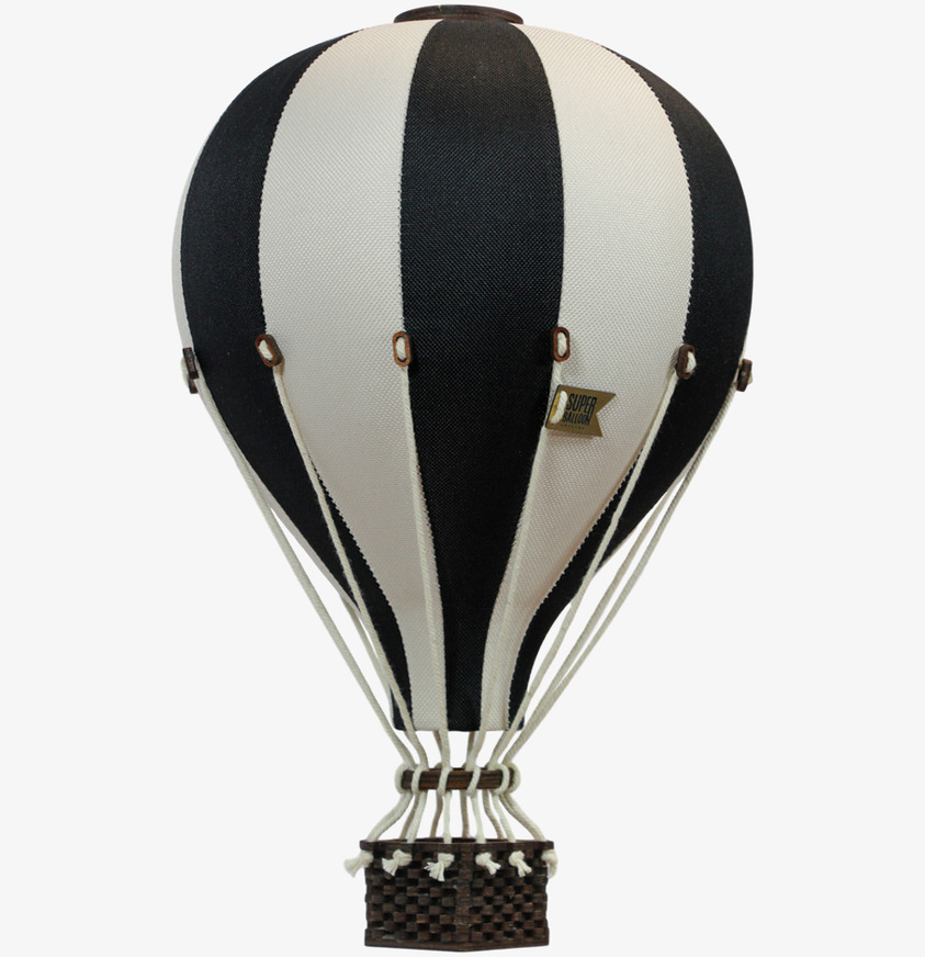 Luftballong Svart/Beige Small från SuperBalloon, detaljrik