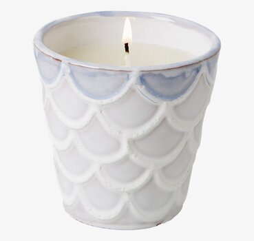 Ljus Keramik Vit/Blå från Rice med vitt och blått mönster