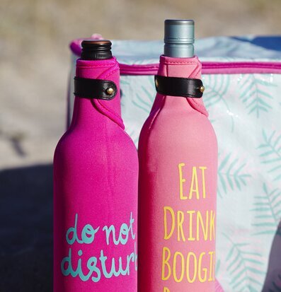 Vinkylare från Rice i rosa nyanser med lekfulla texter