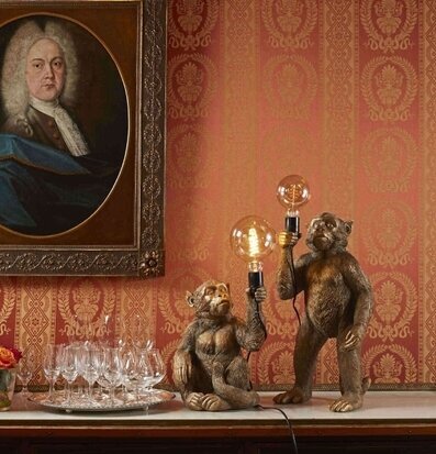 Golvlampa Koko Guld från Werner Voss i lyxig inredning