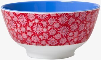 Skål Melamin Casablanca Röd från Rice med blommönster