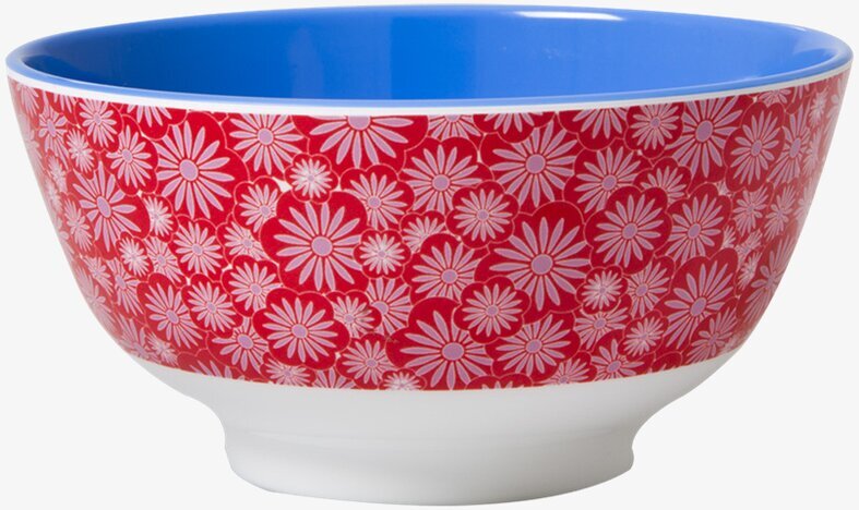 Skål Melamin Casablanca Röd från Rice med blommönster