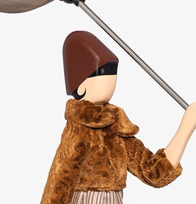 Bordslampa Soultana från Skitso, konstnärlig kvinnofigur