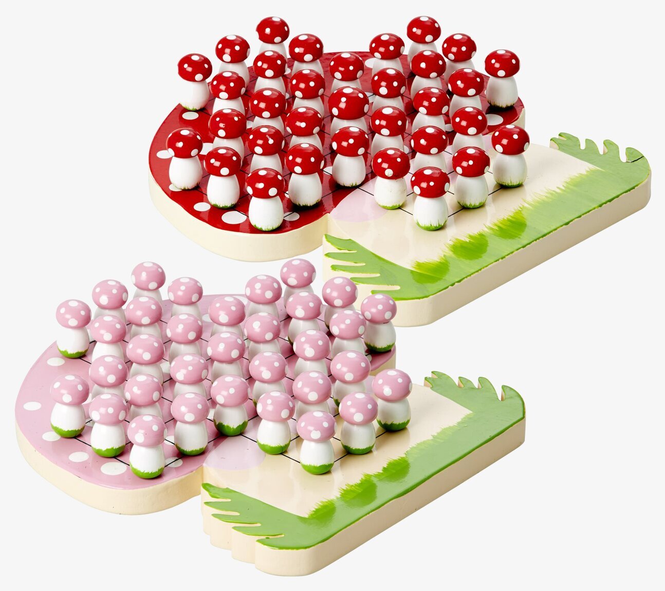 Brädspel Solitär från Rice med färgglada svampformade pjäser