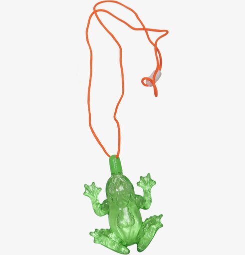 Såpbubblor Groda från Rice i genomskinlig grön plast