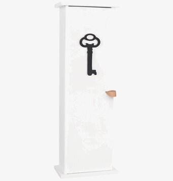 Bild av stilrent nyckelskåp med dekorativ design