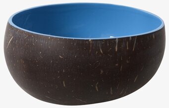 Coconut Lackerad Skål Blå från Rice med blå insida