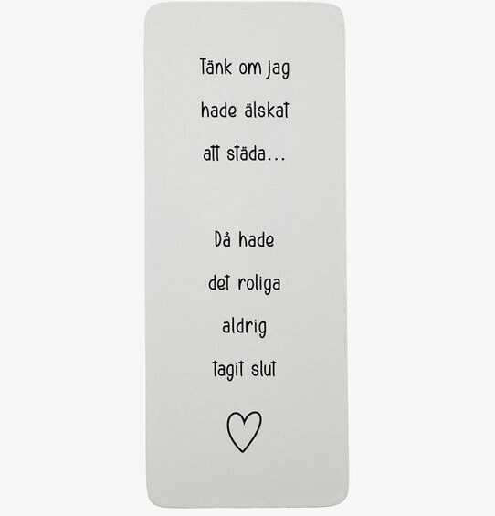 Trätavla - Tänk Om från Different Design med humoristisk text