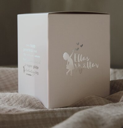 Foto av elegant förpackad ljuslykta för hemtrevnad